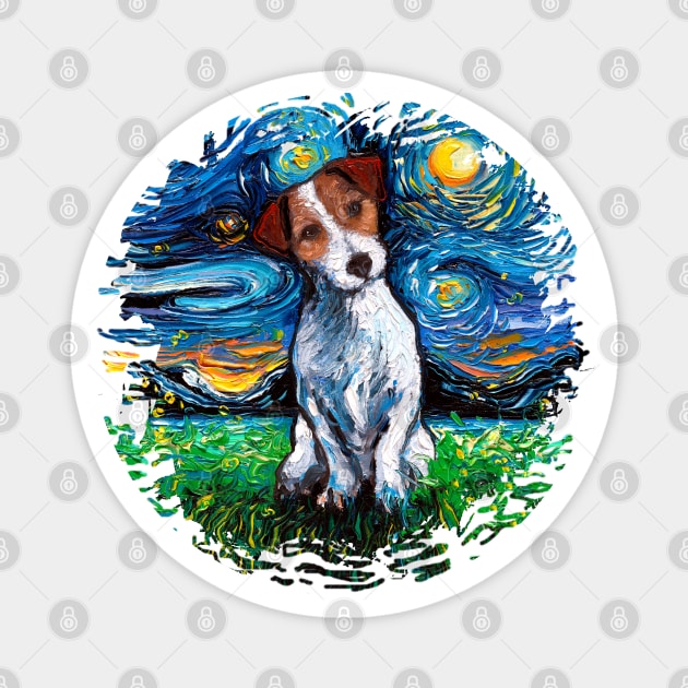 Jack Russell Terrier Night Magnet by sagittariusgallery